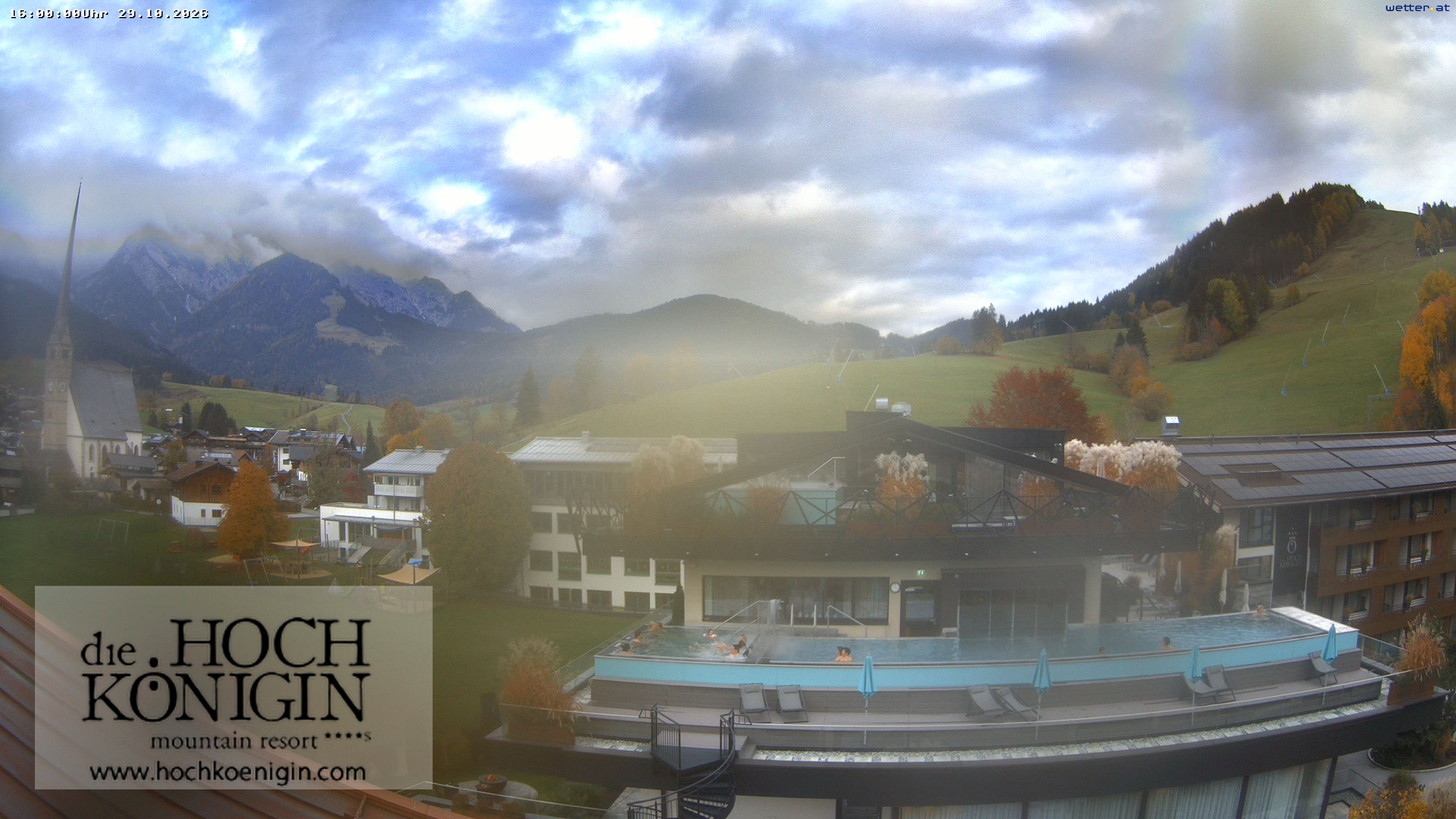 Archived image Webcam Maria Alm - View Hotel Hochkönigin