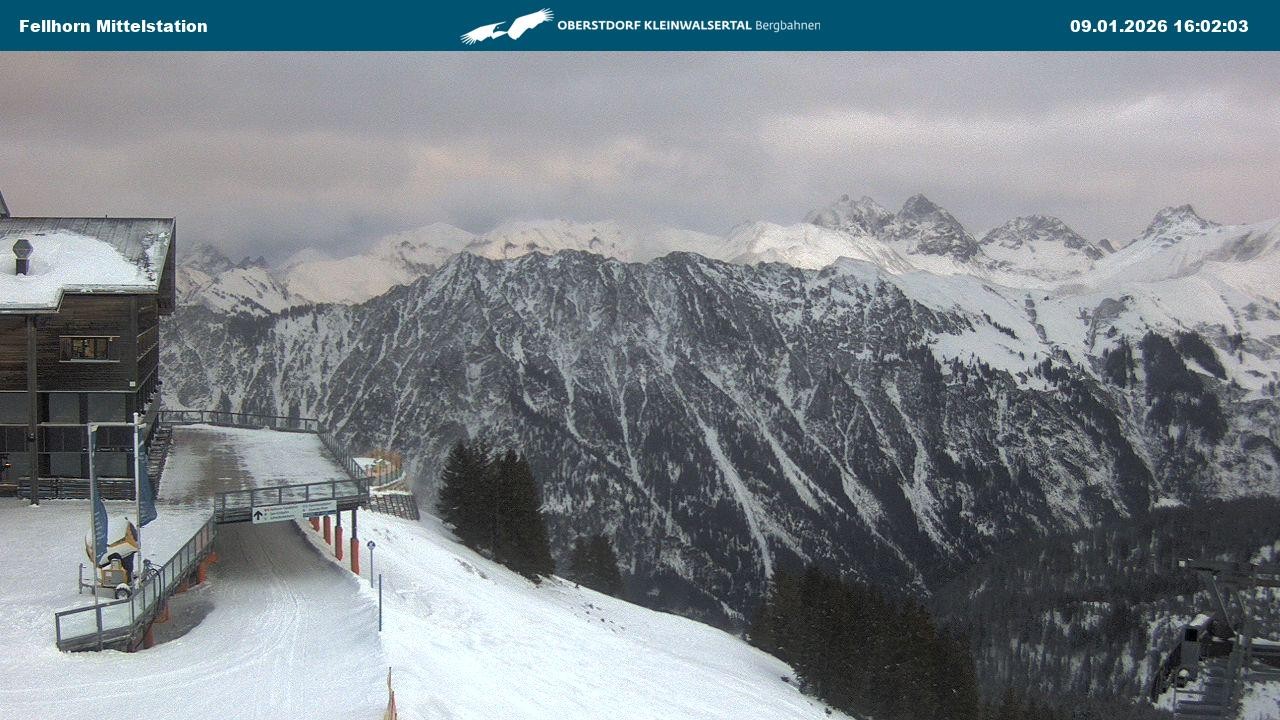 Archiv Foto Webcam Mittelstation am Fellhorn