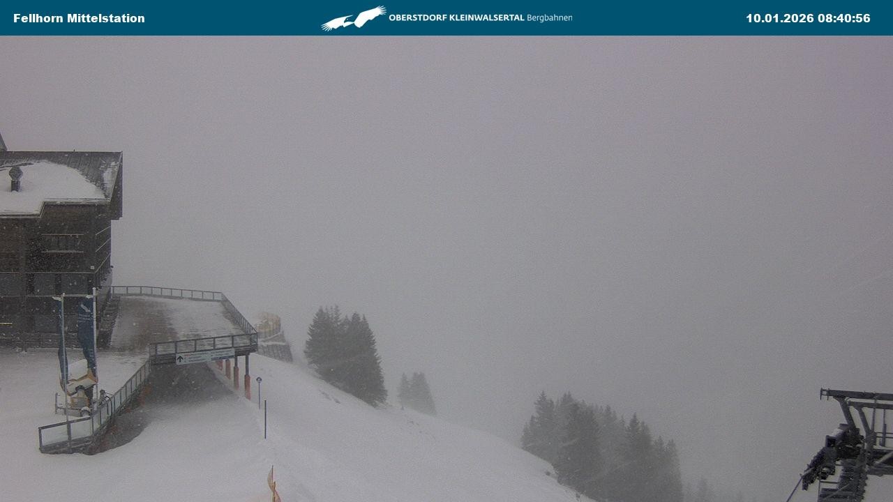 Archiv Foto Webcam Mittelstation am Fellhorn