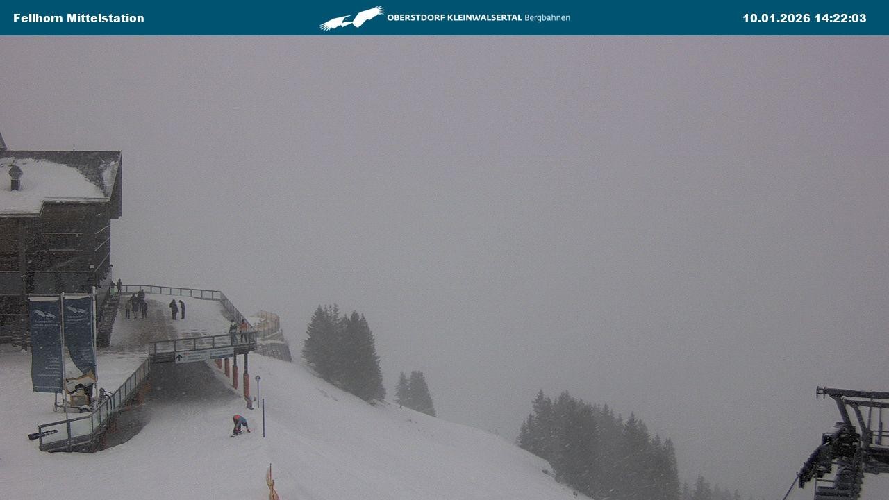 Archiv Foto Webcam Mittelstation am Fellhorn