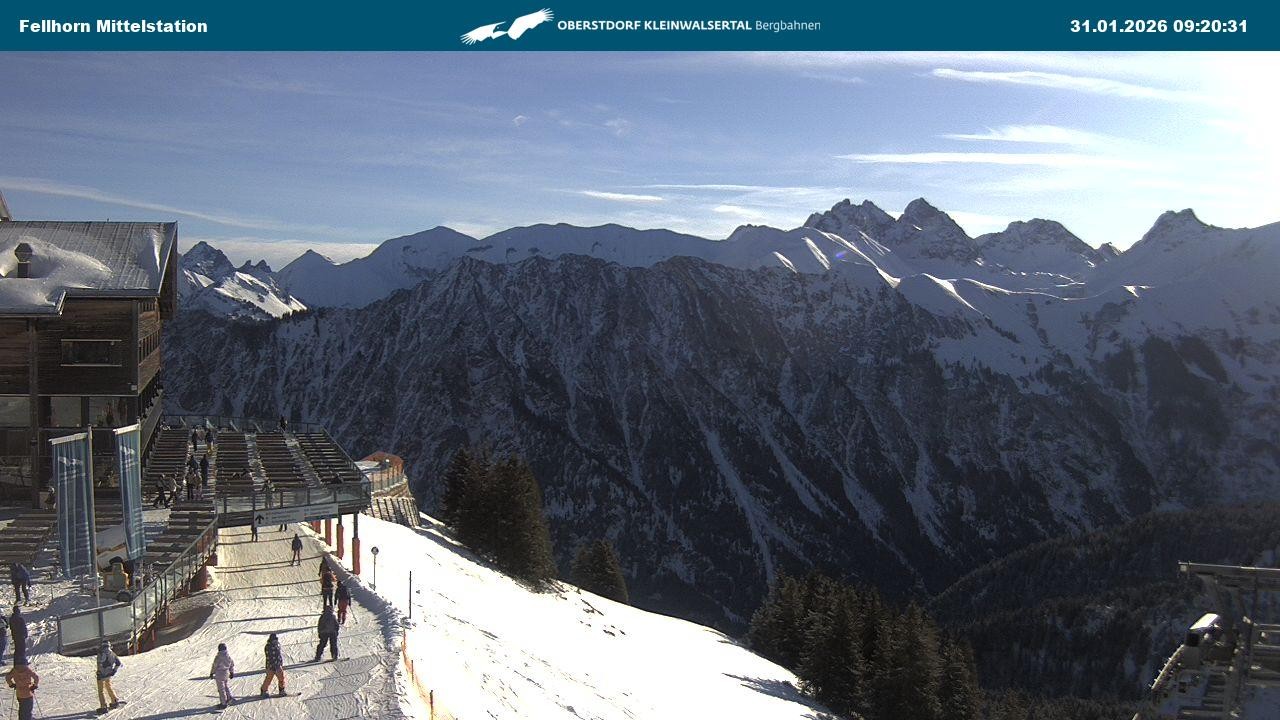 Archiv Foto Webcam Mittelstation am Fellhorn