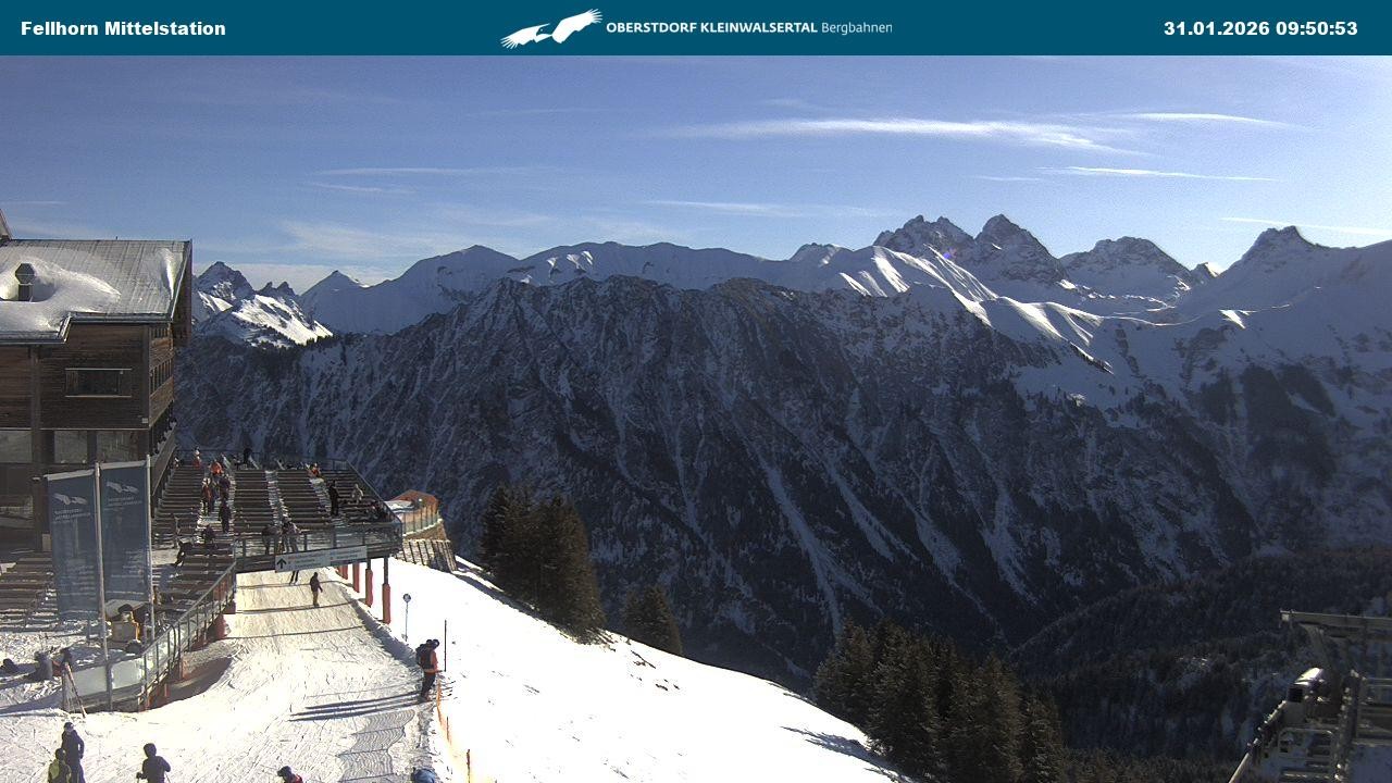 Archiv Foto Webcam Mittelstation am Fellhorn