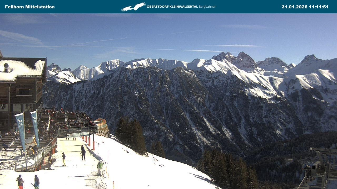 Archiv Foto Webcam Mittelstation am Fellhorn