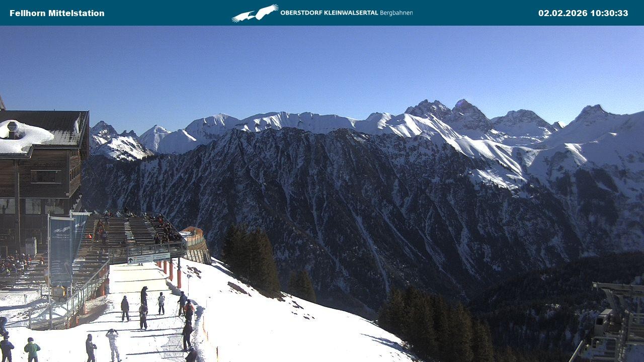 Archiv Foto Webcam Mittelstation am Fellhorn