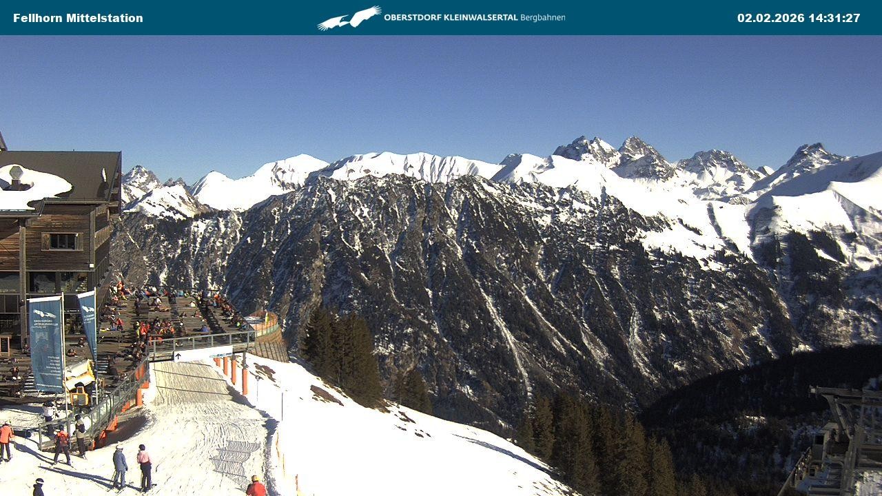 Archiv Foto Webcam Mittelstation am Fellhorn