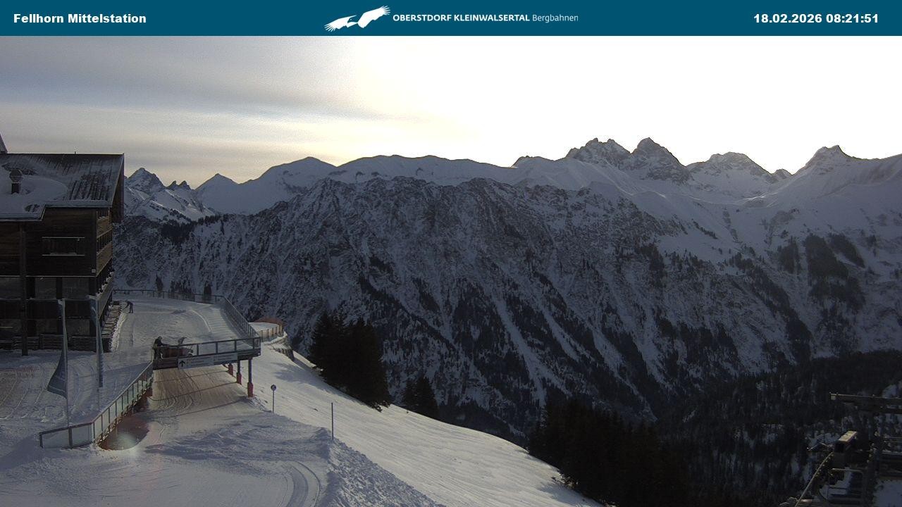 Archiv Foto Webcam Mittelstation am Fellhorn