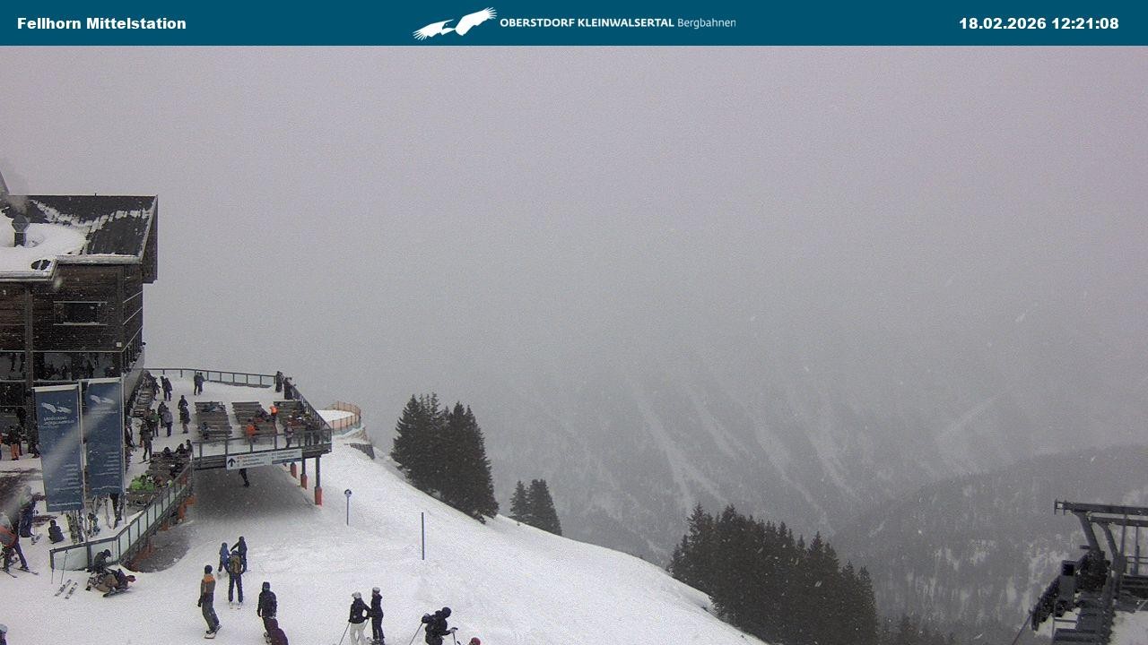 Archiv Foto Webcam Mittelstation am Fellhorn