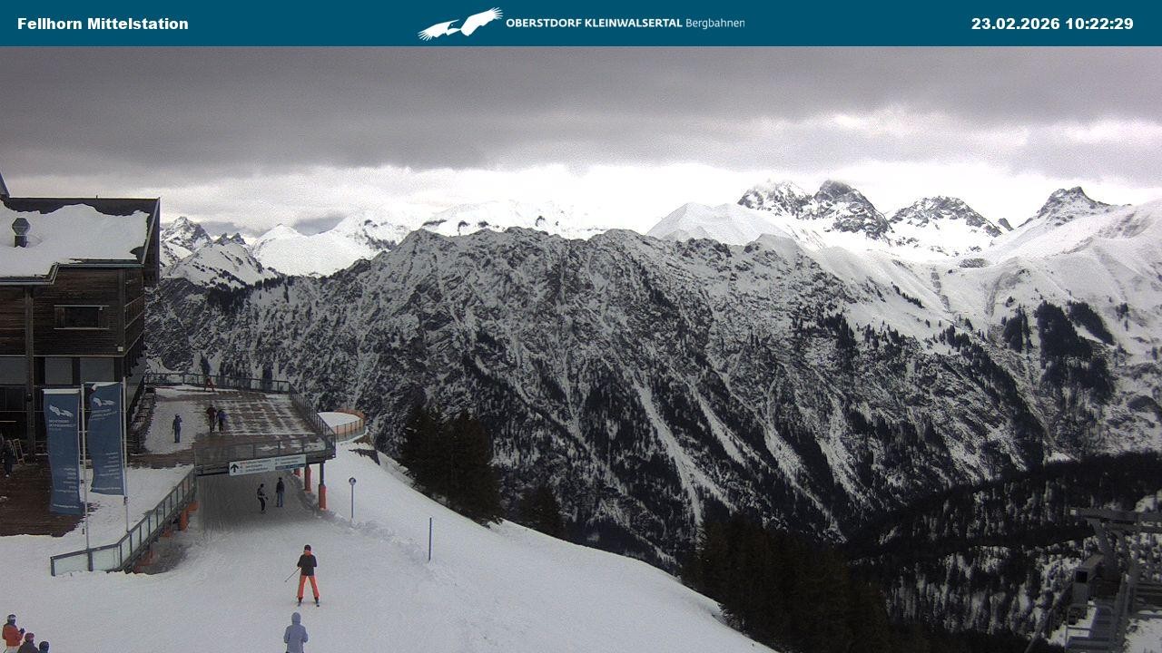 Archiv Foto Webcam Mittelstation am Fellhorn