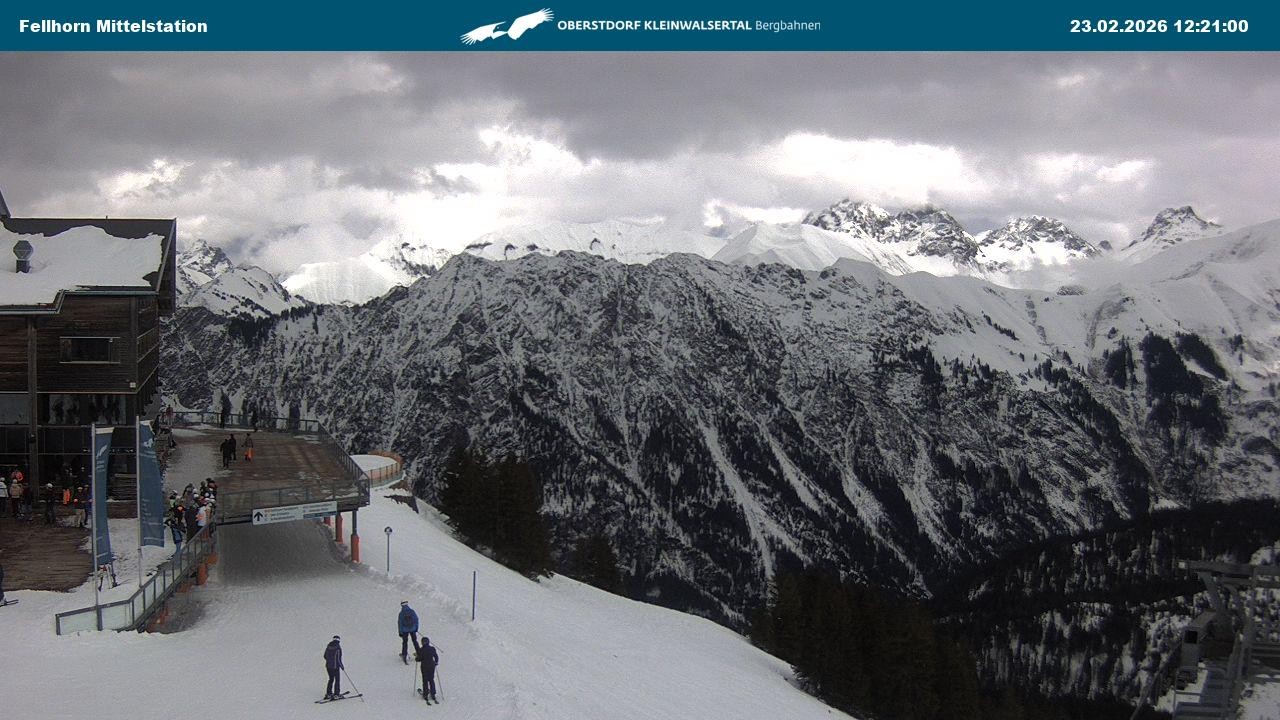 Archiv Foto Webcam Mittelstation am Fellhorn