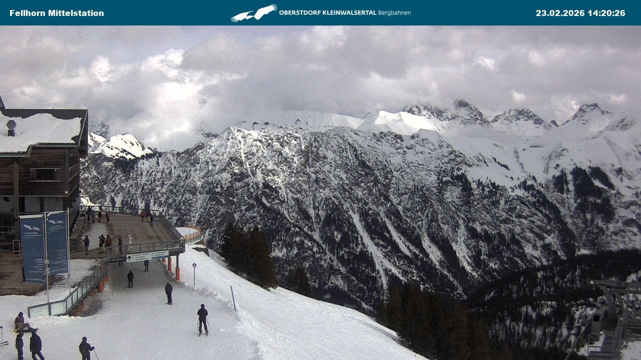 Archiv Foto Webcam Mittelstation am Fellhorn