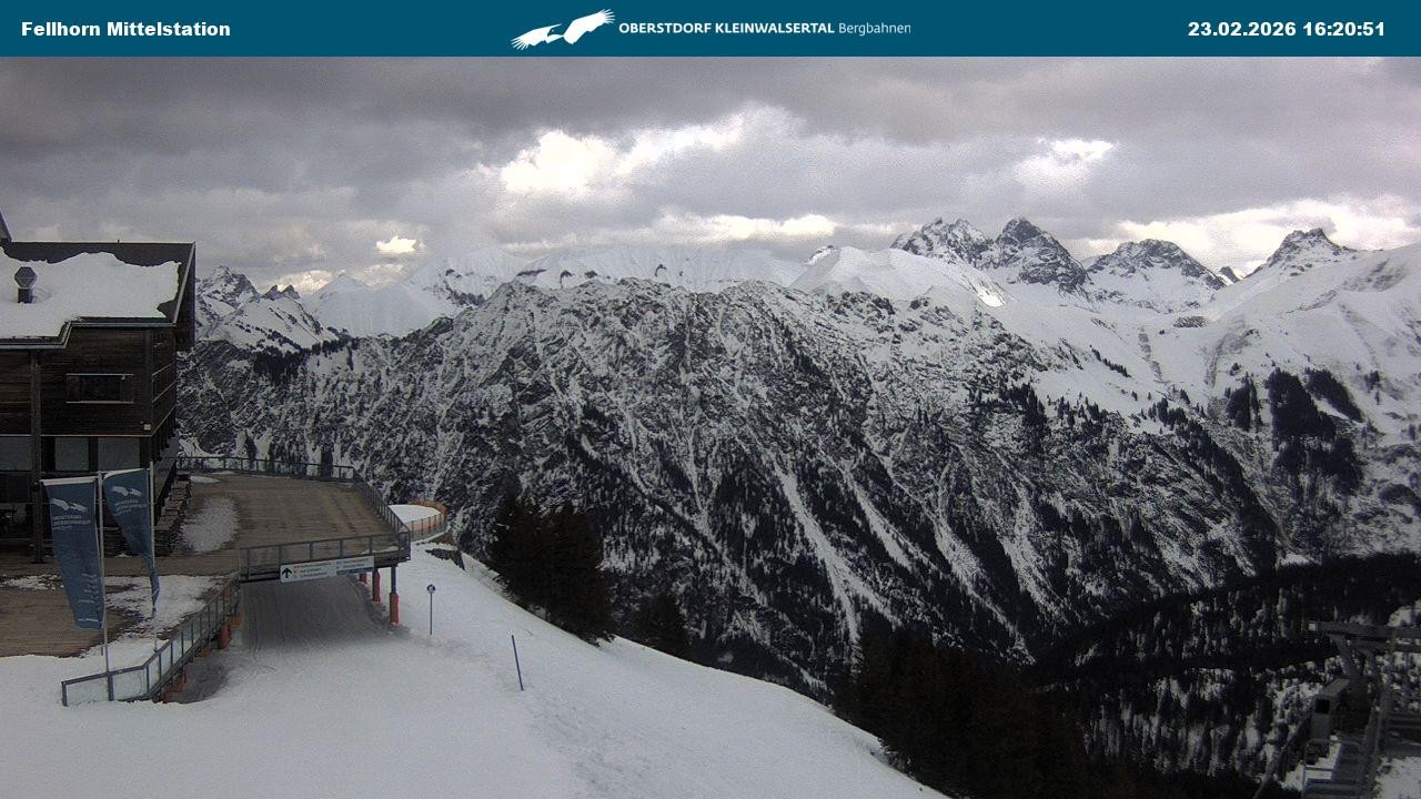 Archiv Foto Webcam Mittelstation am Fellhorn