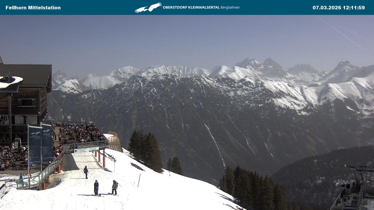 Archiv Foto Webcam Mittelstation am Fellhorn