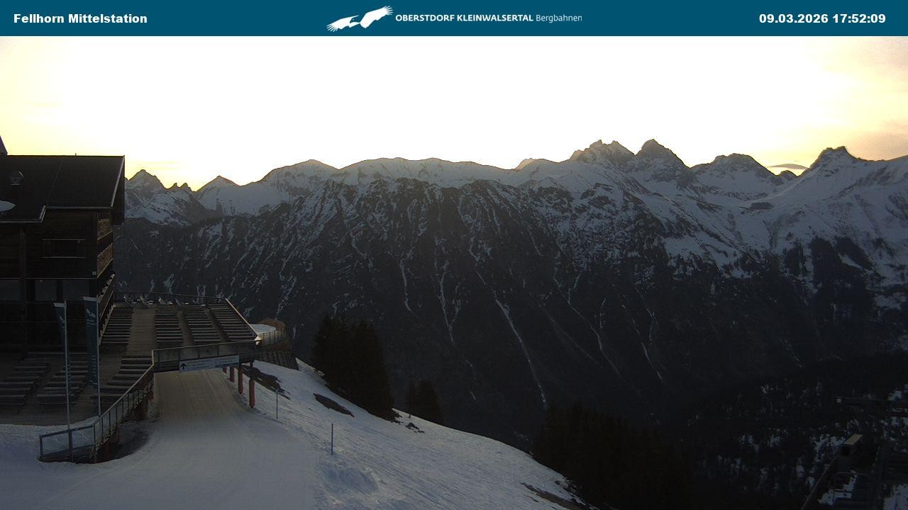 Archiv Foto Webcam Mittelstation am Fellhorn