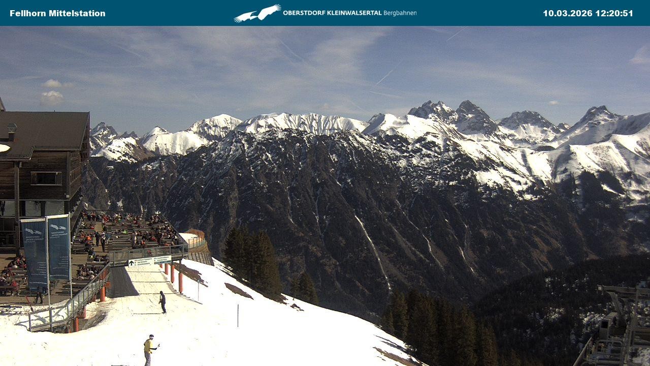 Archiv Foto Webcam Mittelstation am Fellhorn