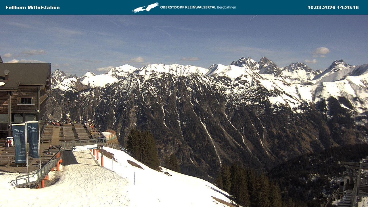Archiv Foto Webcam Mittelstation am Fellhorn