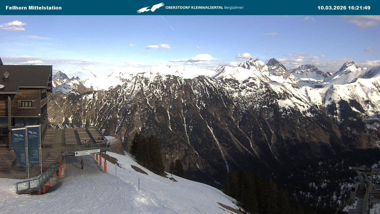 Archiv Foto Webcam Mittelstation am Fellhorn