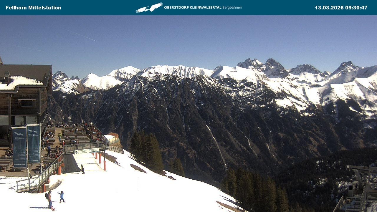 Archiv Foto Webcam Mittelstation am Fellhorn