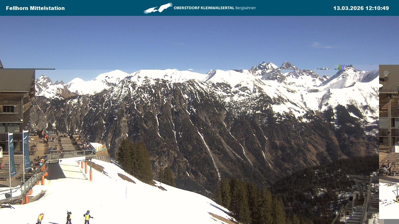 Archiv Foto Webcam Mittelstation am Fellhorn