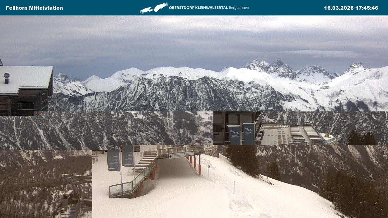Archiv Foto Webcam Mittelstation am Fellhorn