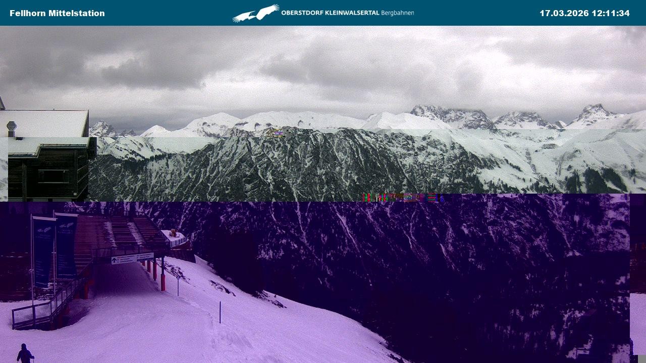 Archiv Foto Webcam Mittelstation am Fellhorn