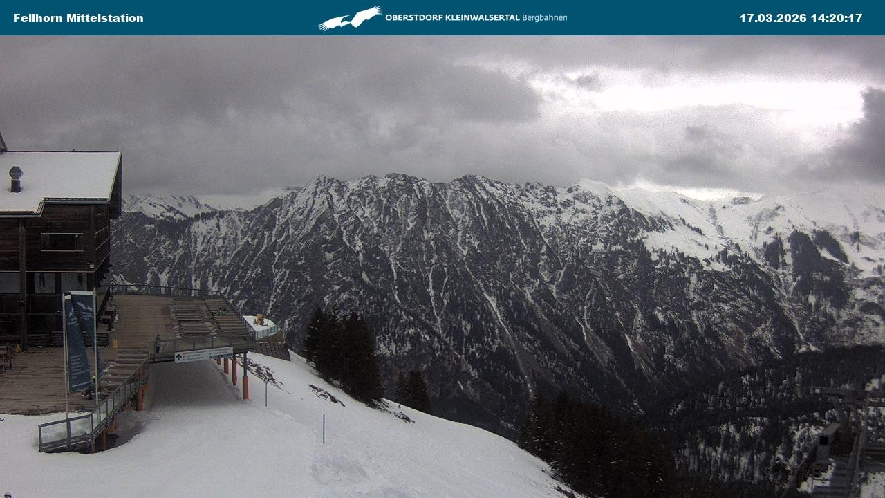 Archiv Foto Webcam Mittelstation am Fellhorn