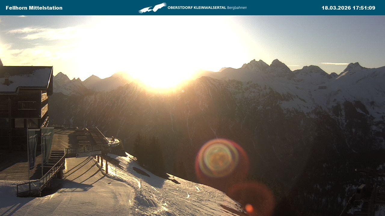 Archiv Foto Webcam Mittelstation am Fellhorn