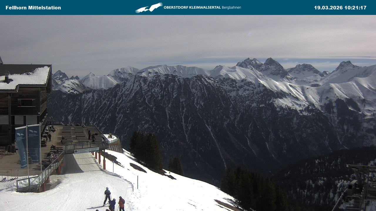 Archiv Foto Webcam Mittelstation am Fellhorn