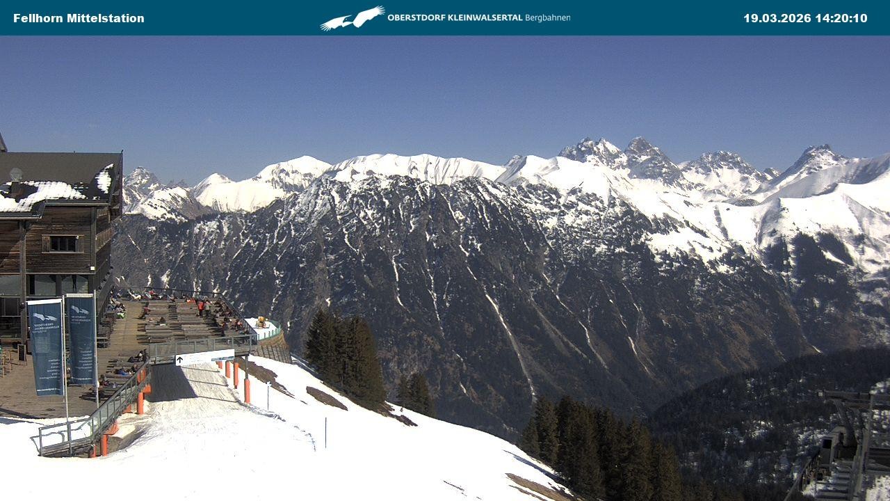Archiv Foto Webcam Mittelstation am Fellhorn
