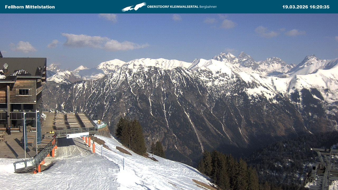Archiv Foto Webcam Mittelstation am Fellhorn