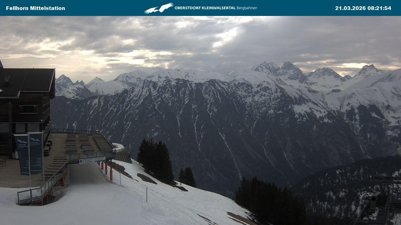 Archiv Foto Webcam Mittelstation am Fellhorn