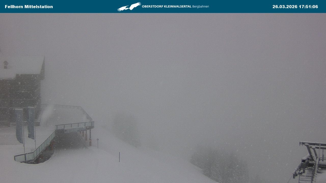 Archiv Foto Webcam Mittelstation am Fellhorn