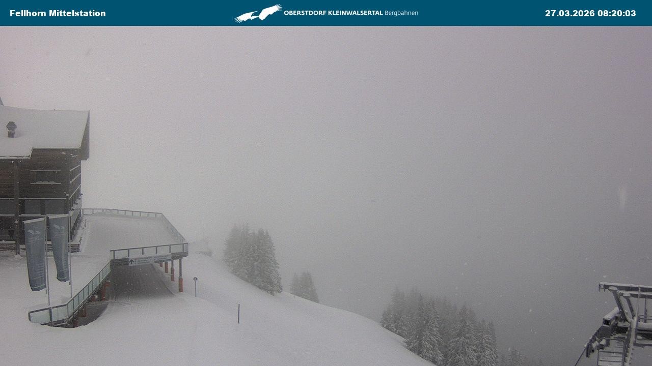 Archiv Foto Webcam Mittelstation am Fellhorn