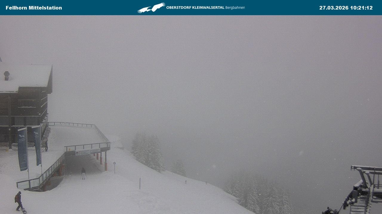 Archiv Foto Webcam Mittelstation am Fellhorn