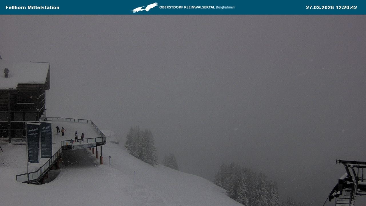 Archiv Foto Webcam Mittelstation am Fellhorn