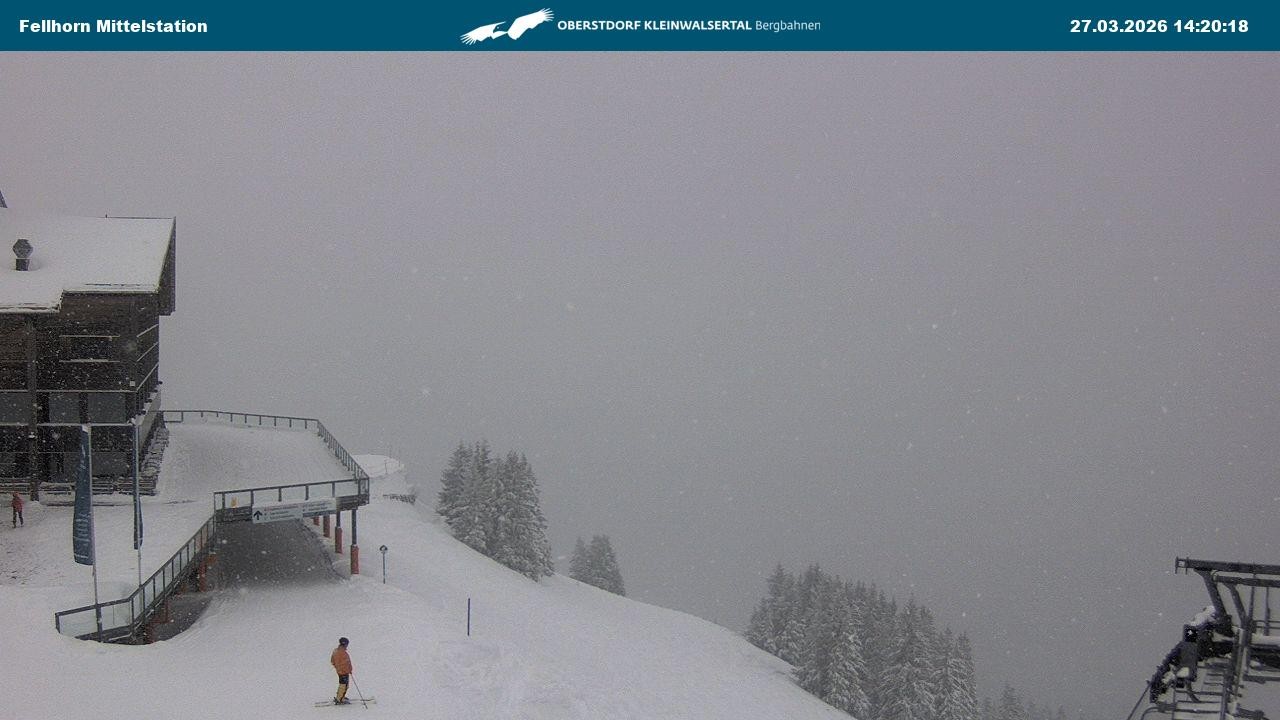 Archiv Foto Webcam Mittelstation am Fellhorn
