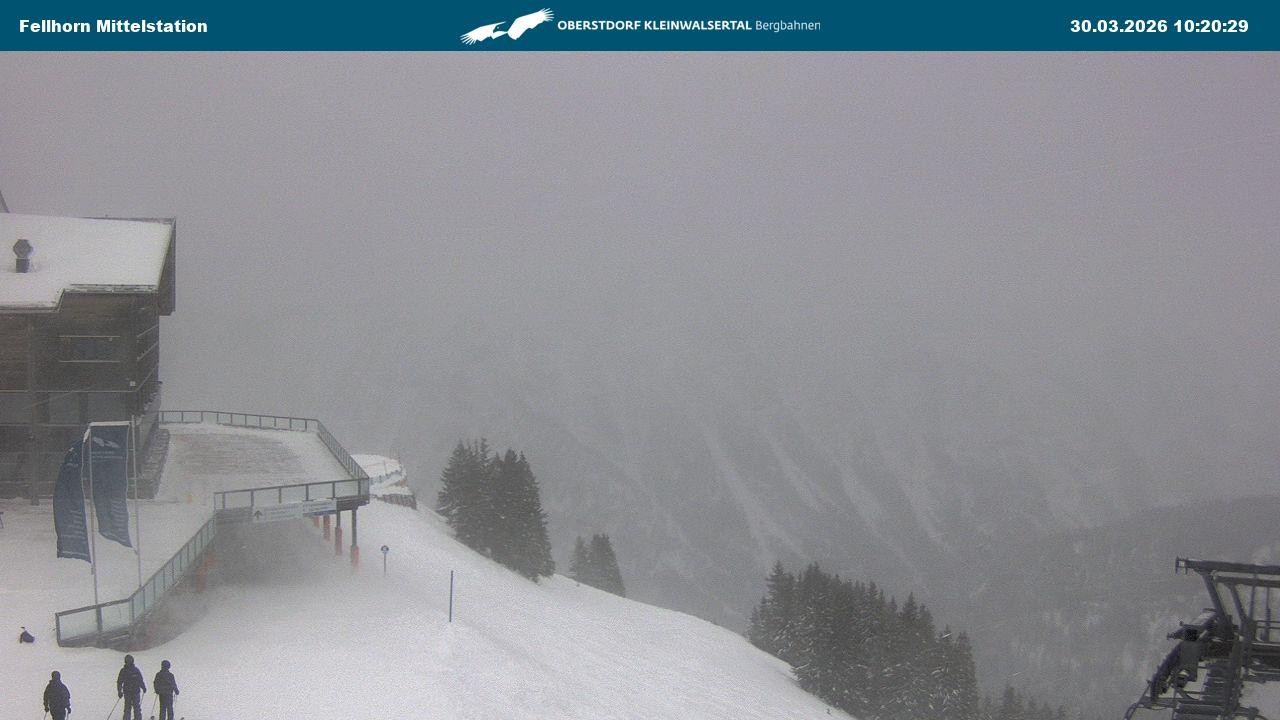 Archiv Foto Webcam Mittelstation am Fellhorn