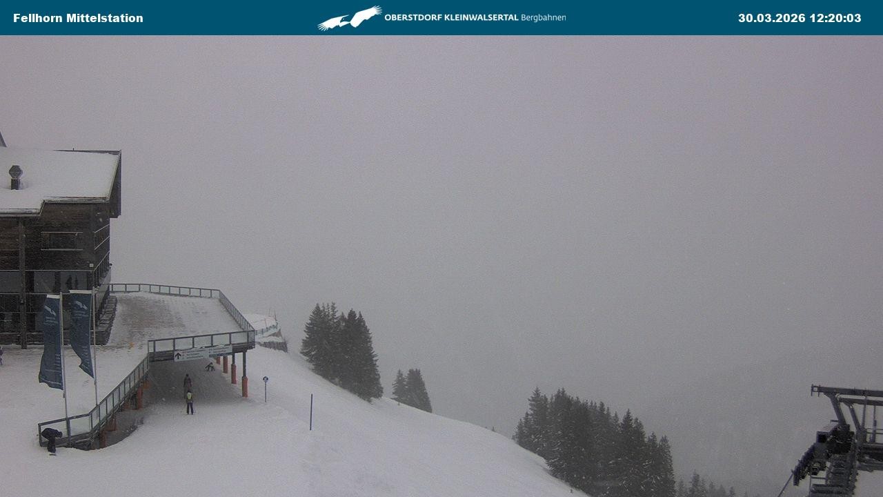 Archiv Foto Webcam Mittelstation am Fellhorn