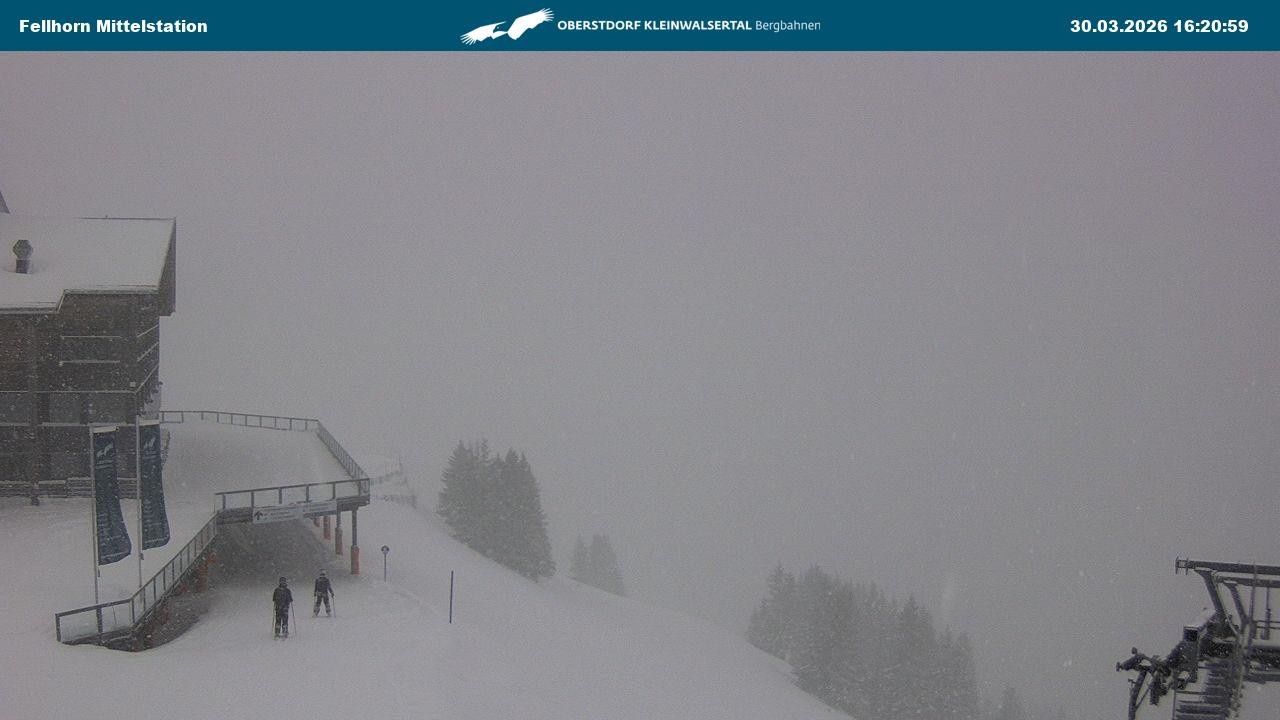 Archiv Foto Webcam Mittelstation am Fellhorn