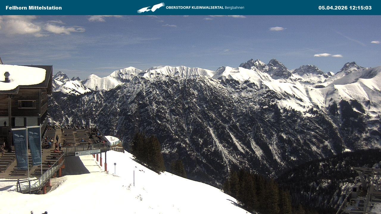 Archiv Foto Webcam Mittelstation am Fellhorn