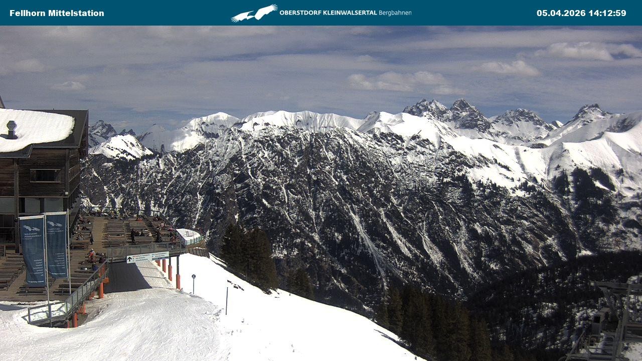Archiv Foto Webcam Mittelstation am Fellhorn