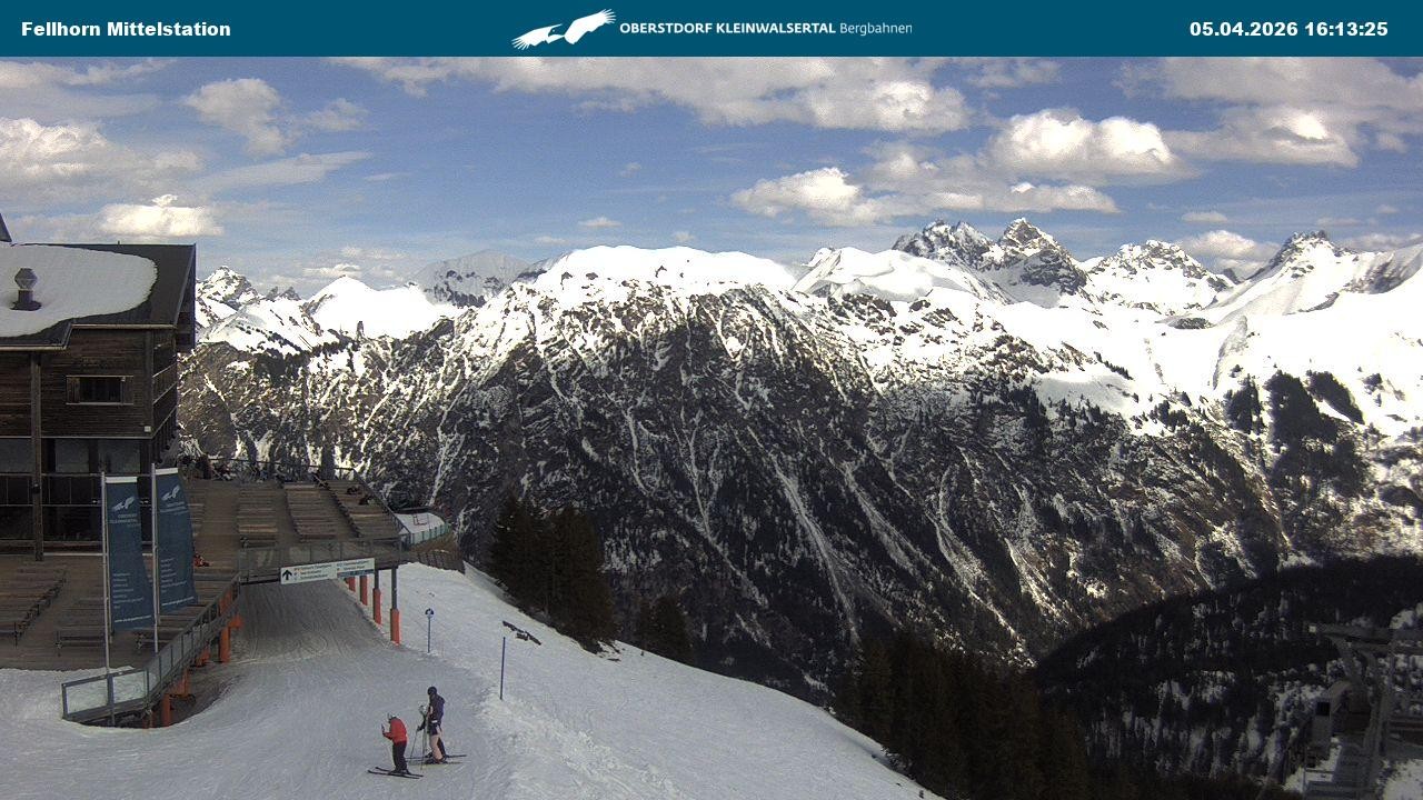 Archiv Foto Webcam Mittelstation am Fellhorn