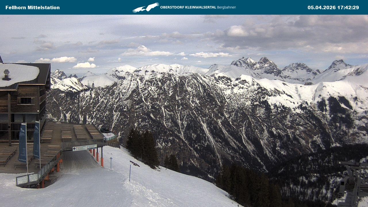 Archiv Foto Webcam Mittelstation am Fellhorn