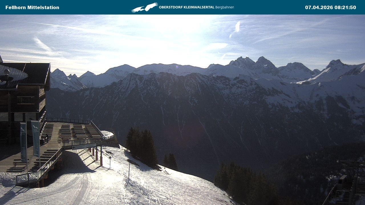 Archiv Foto Webcam Mittelstation am Fellhorn