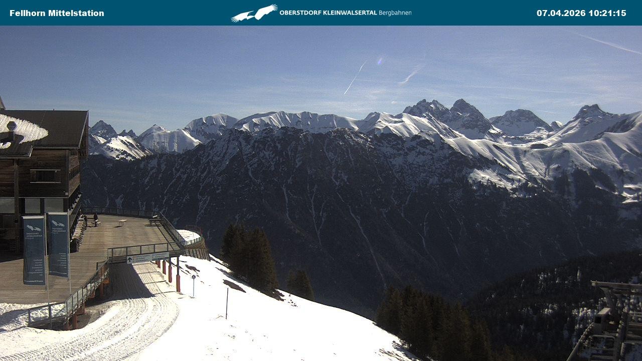 Archiv Foto Webcam Mittelstation am Fellhorn
