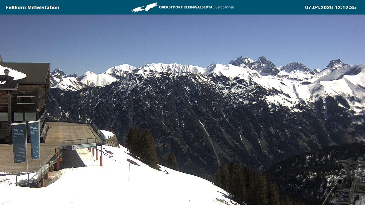 Archiv Foto Webcam Mittelstation am Fellhorn