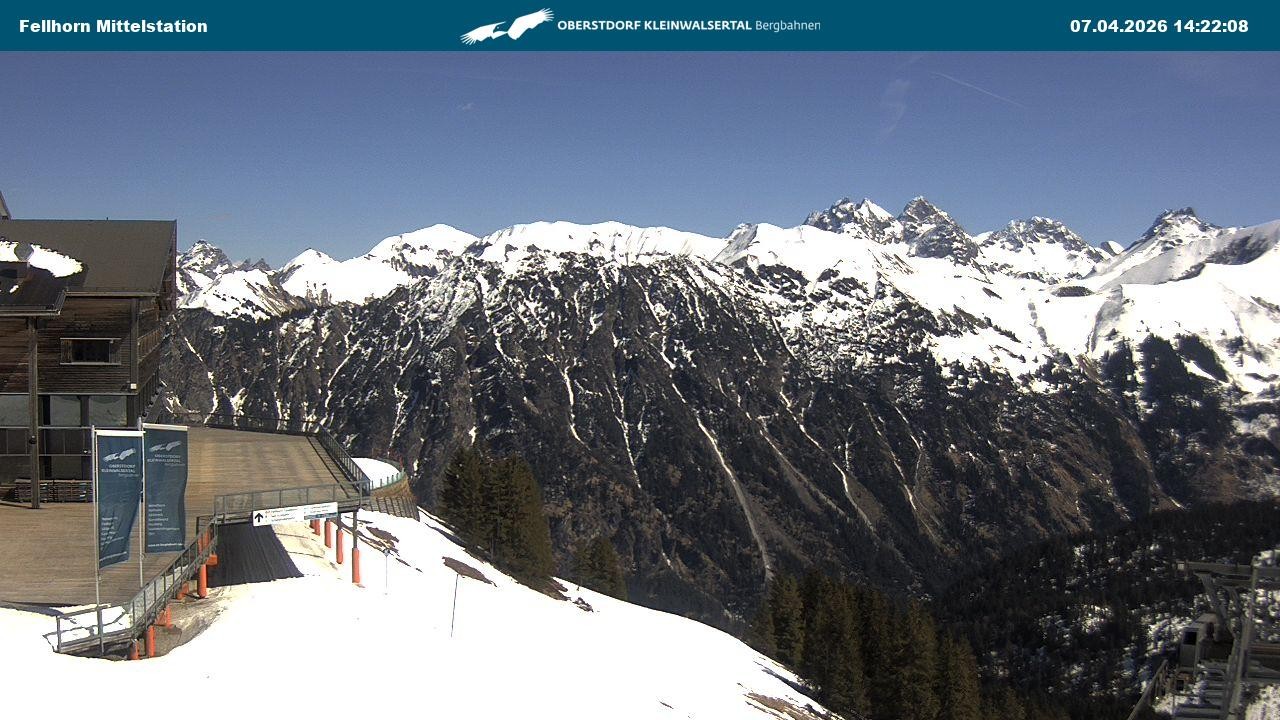 Archiv Foto Webcam Mittelstation am Fellhorn