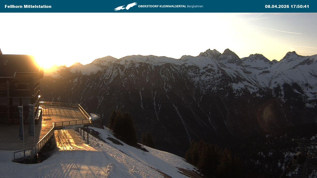 Archiv Foto Webcam Mittelstation am Fellhorn