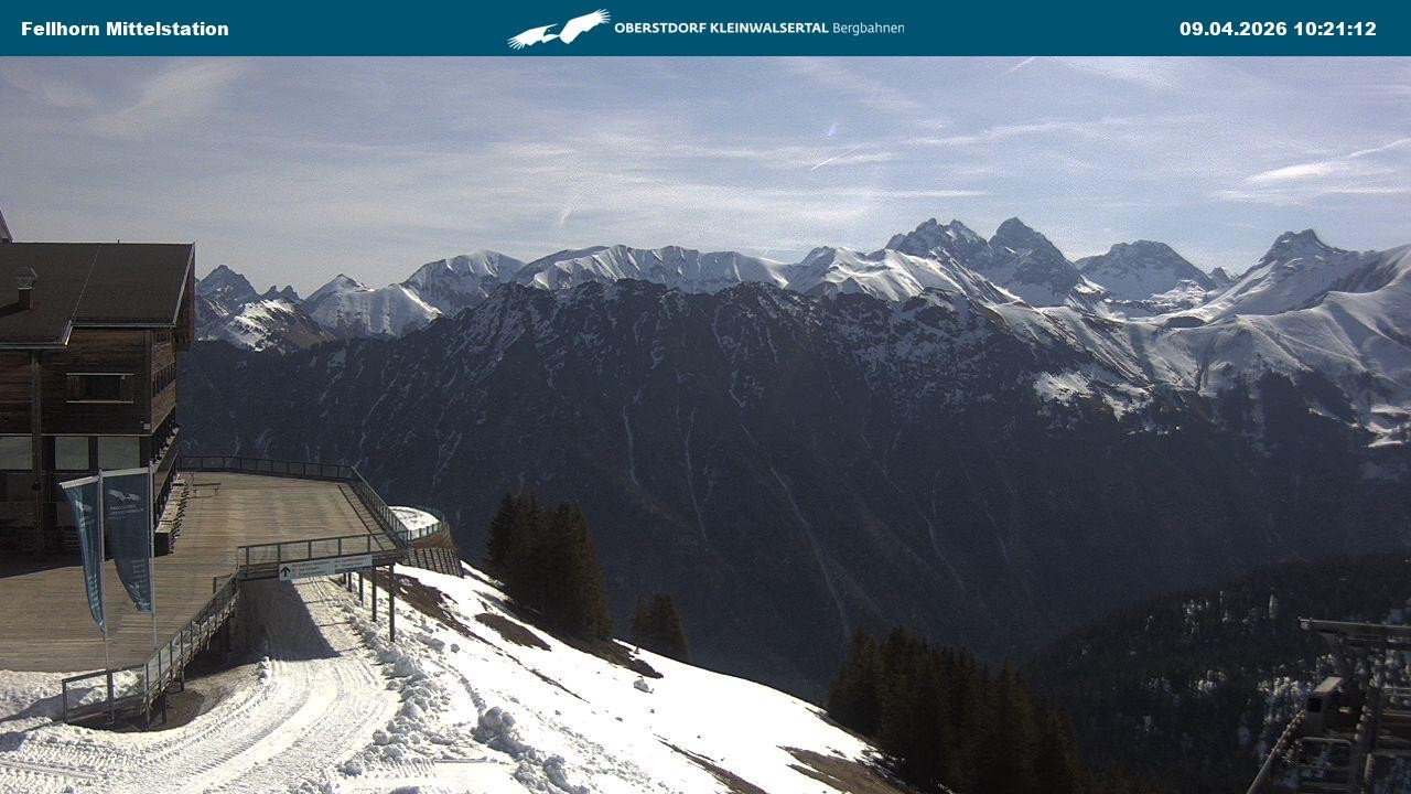 Archiv Foto Webcam Mittelstation am Fellhorn