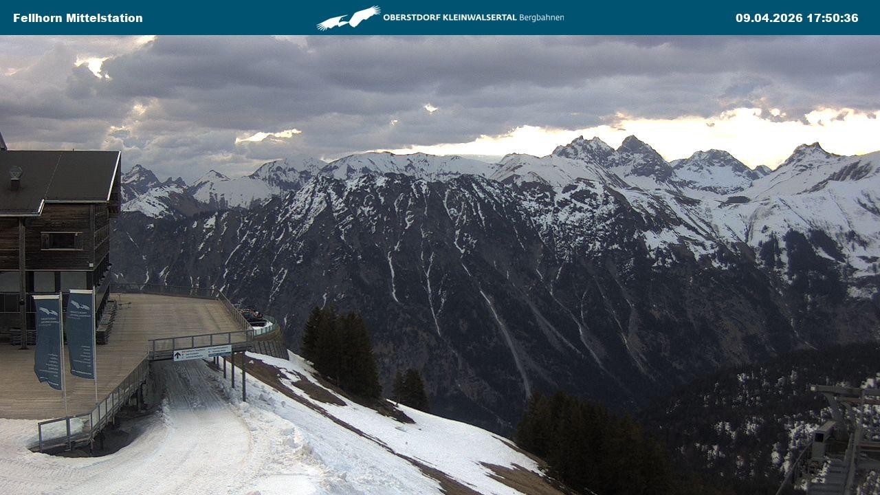 Archiv Foto Webcam Mittelstation am Fellhorn