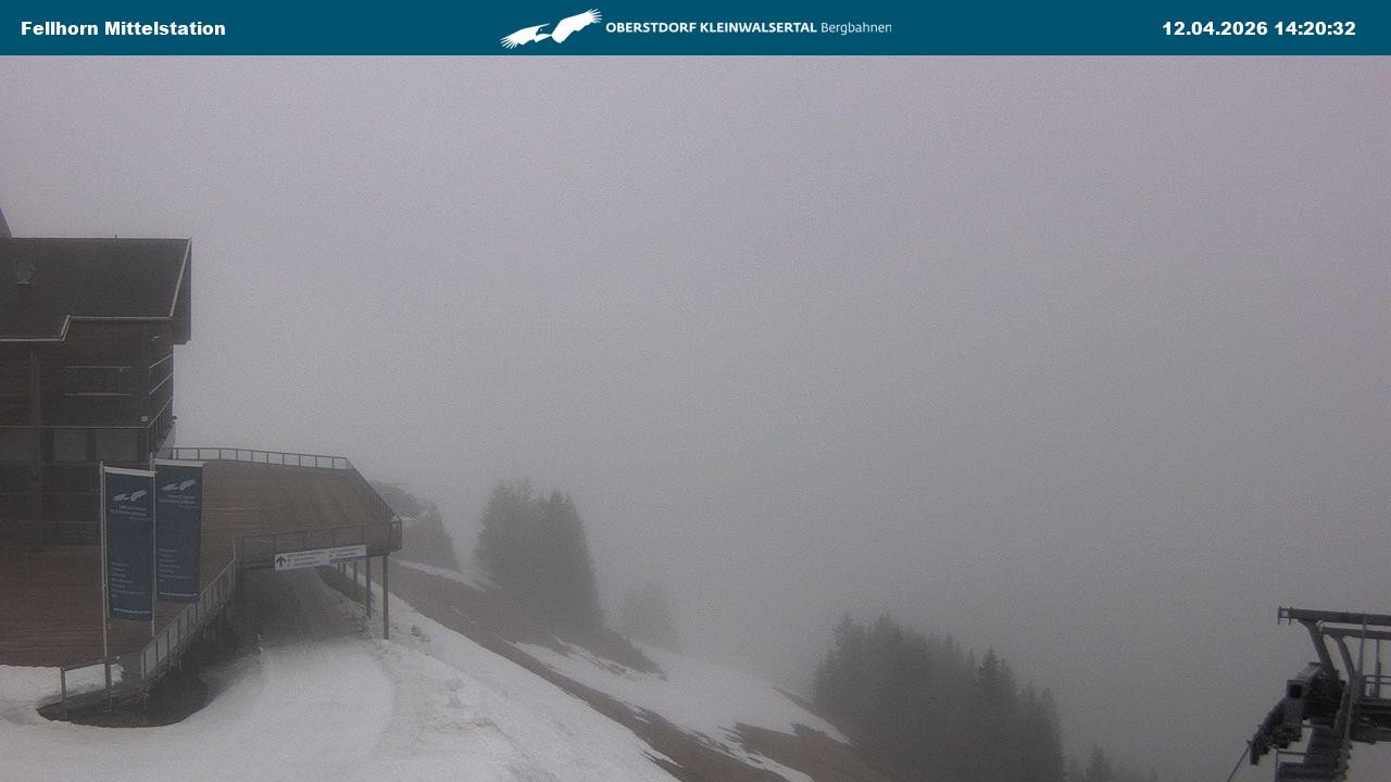 Archiv Foto Webcam Mittelstation am Fellhorn